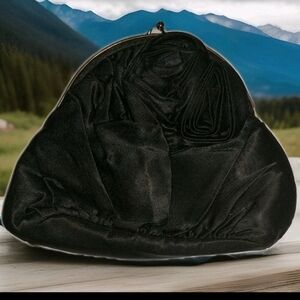Magid Silk - Satin Baguette Handbag, rare pristine vintage